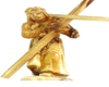 Brass Cross Jesus